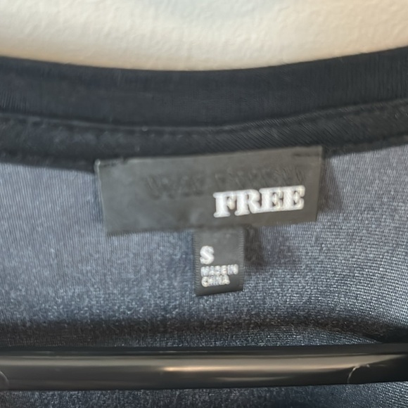 Black Long Sleeve with Leather details -  Wilfred Free Women's Top - Picture 3 of 4